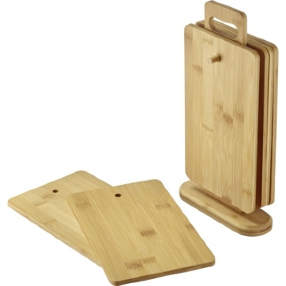 Bambusta valmistetut tarjoilulautaset jalustalla, 6-pack - Westmark ryhmässä Kattaus / Lautaset, Kulhot & Astiat / Asetti @ KitchenLab (2190-32263)