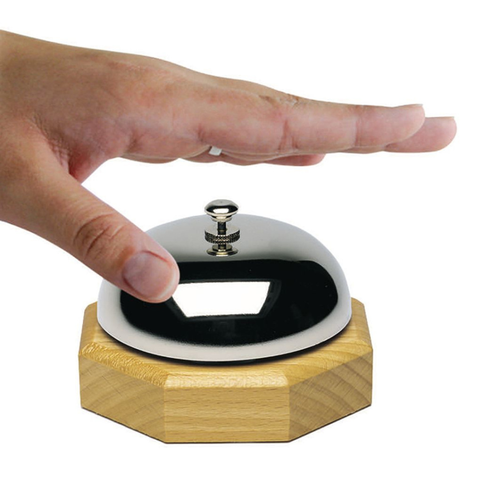 Soittokello puisella jalustalla - Westmark