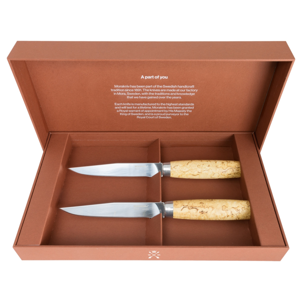 Paistoveitsi lahjapakkauksessa, 2 kpl, Masur - Morakniv Paistoveitsi lahjapakkauksessa, 2 kpl, Masur - Morakniv