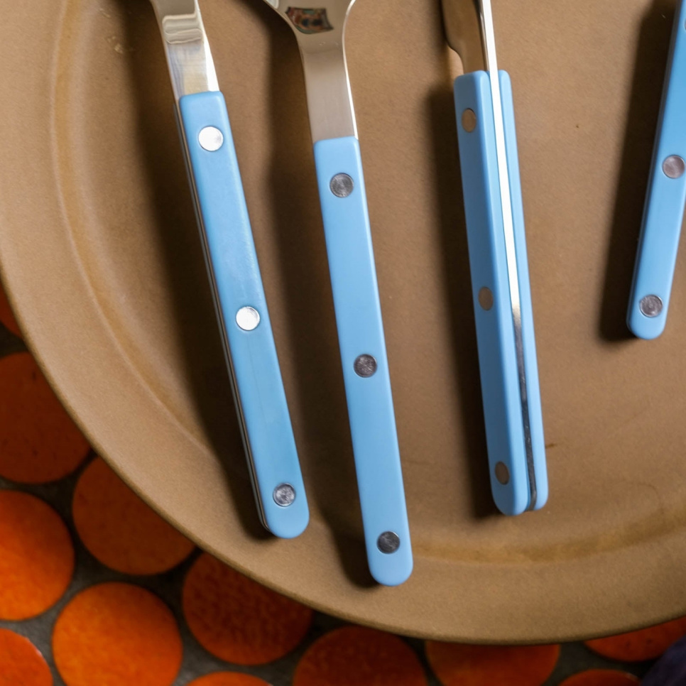 Ruokailuvälinesarja, 24 kpl, Bistrot, Pastel Blue - Sabre Paris