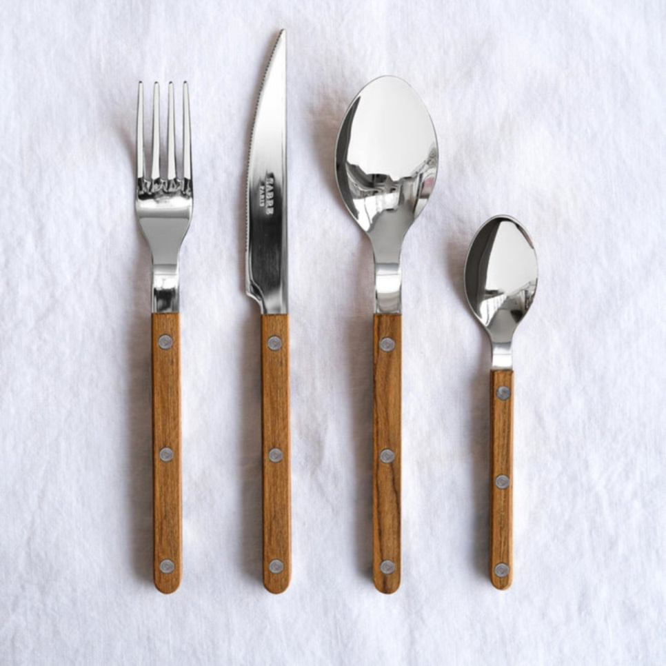Aterinset, 24 kappaletta, Bistrot Teak - Sabre Paris