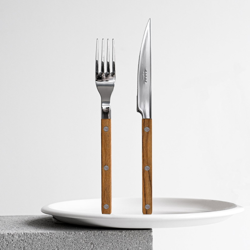 Aterinset, 24 kappaletta, Bistrot Teak - Sabre Paris