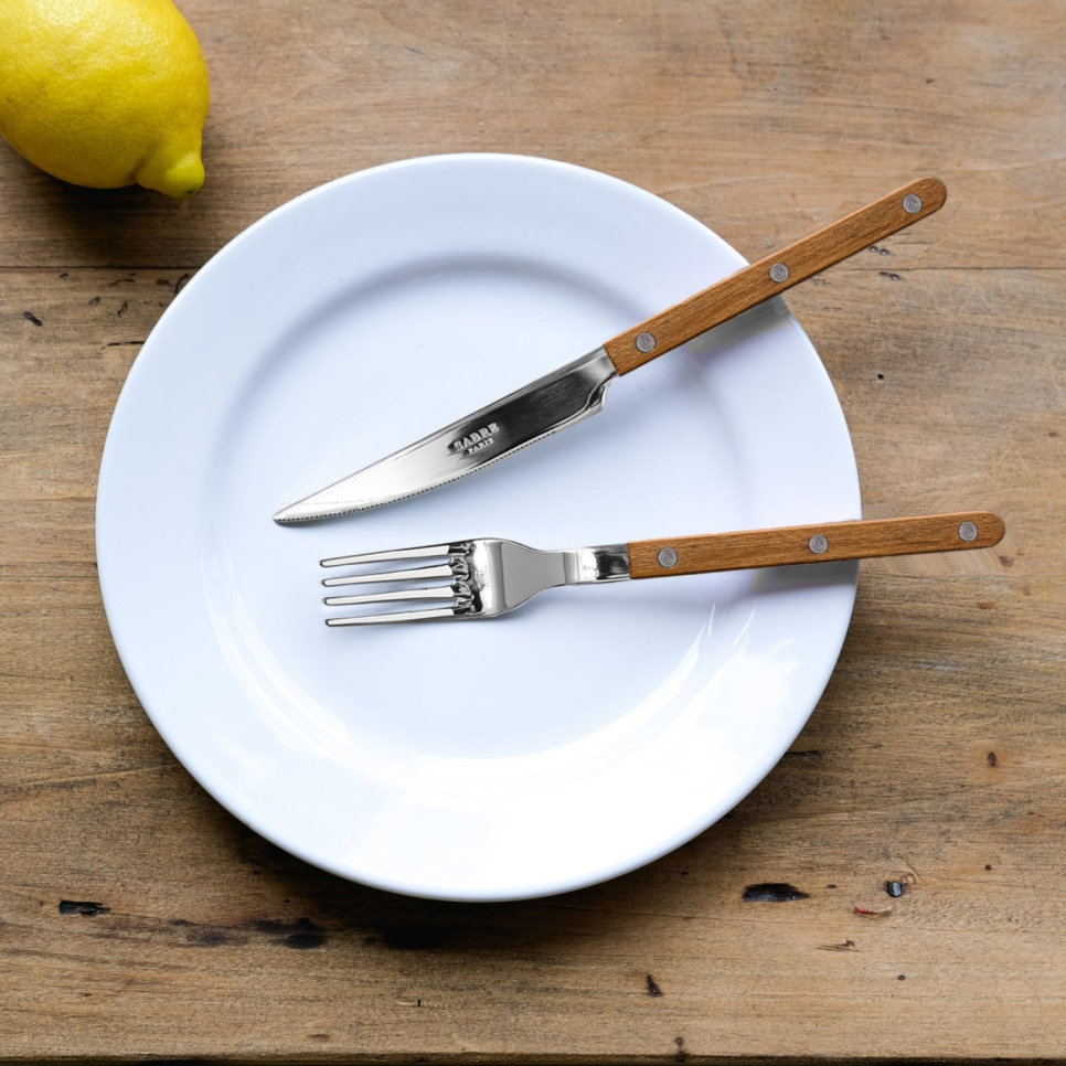Aterinset, 4 kappaletta, Bistrot Teak - Sabre Paris