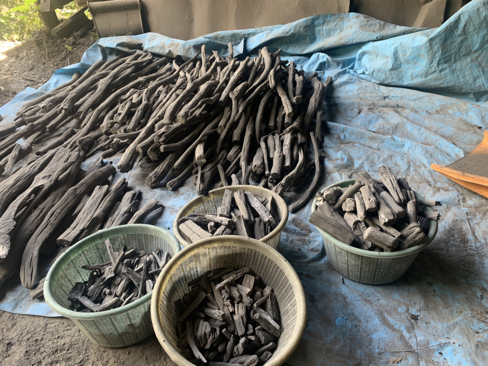 Puuhiili, Ubamegashi-tammen Kishu-Binchotan, noin 1 kg - Kisyu Sumikobo