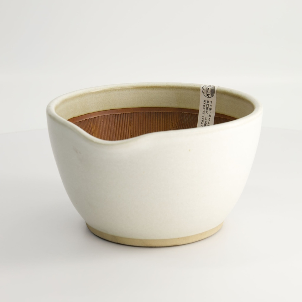 Japanilainen laastari, Suribachi, valkoinen 18,5 cm ryhmässä Ruoanlaitto / Keittiövälineet / Aasialainen ruoanlaitto @ KitchenLab (2252-33129)