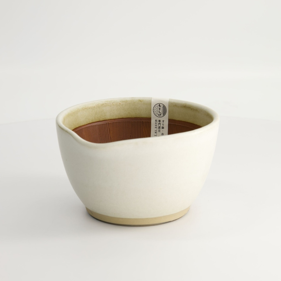 Japanilainen laastari, Suribachi, valkoinen 15,5 cm ryhmässä Ruoanlaitto / Keittiövälineet / Aasialainen ruoanlaitto @ KitchenLab (2252-33130)