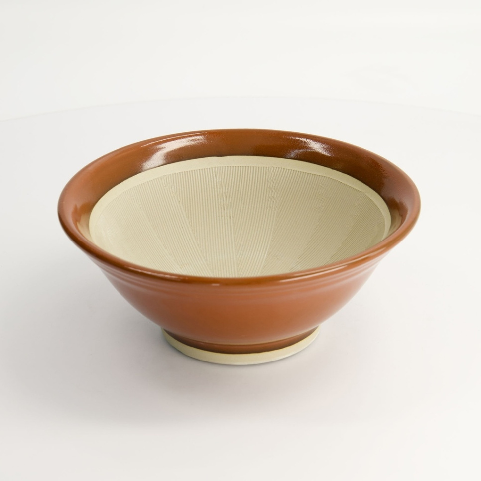 Japanilainen laastari, Suribachi, ruskea 21,5 cm ryhmässä Ruoanlaitto / Keittiövälineet / Aasialainen ruoanlaitto @ KitchenLab (2252-33134)