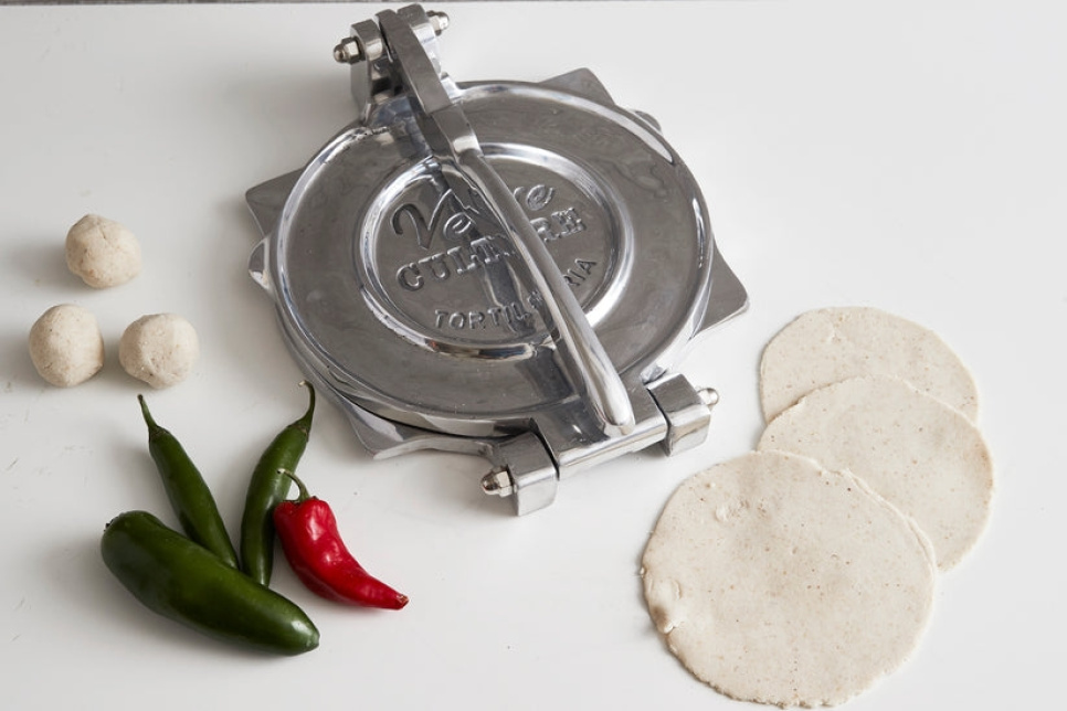 Suuri tortillaprässi alumiinista - Verve Culture