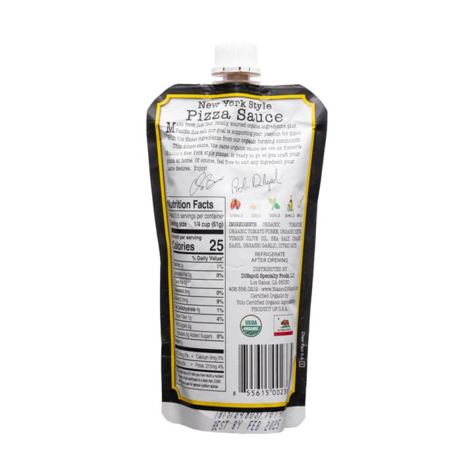 Pizzakastike, New York -tyylinen, 227 g - Bianco DiNapoli