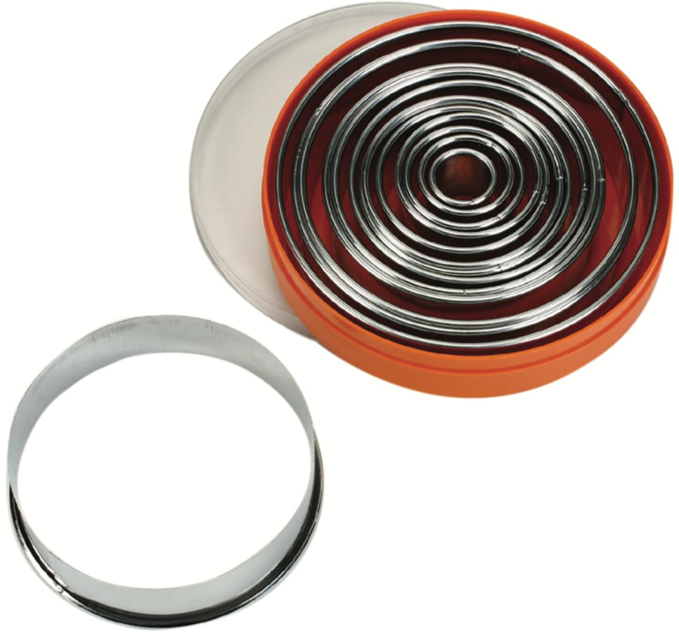 Pyöreät muotit, 16 kappaleen sarja - Schneider ryhmässä Leipominen / Leivontatarvikkeet / Leikkurit & muottirenkaat @ KitchenLab (2254-33772)