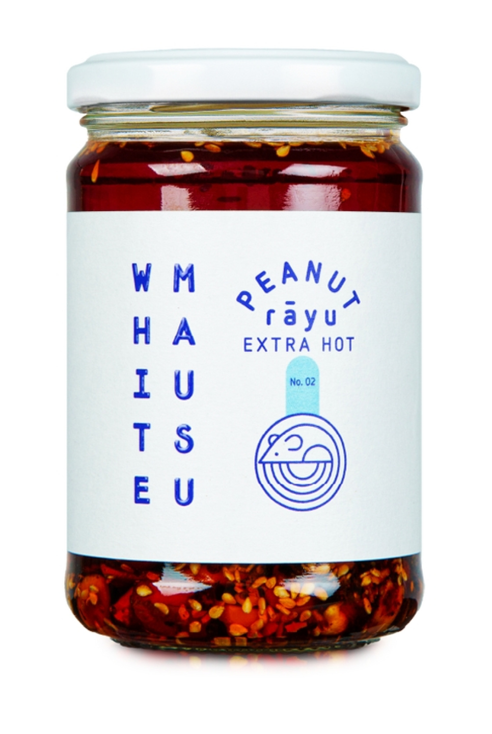 Extra Hot Peanut Rãyu, Rapea chiliöljy maapähkinöiden ja seesamin kanssa, 240 g - White Mausu ryhmässä Ruoanlaitto / Keittiövälineet / Aasialainen ruoanlaitto @ KitchenLab (2255-33175)