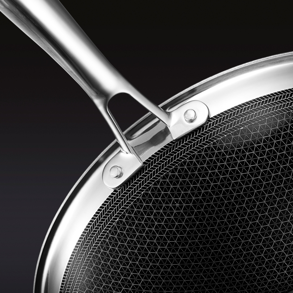 Wok-pannu, tarttumaton, 30 cm - Hexclad