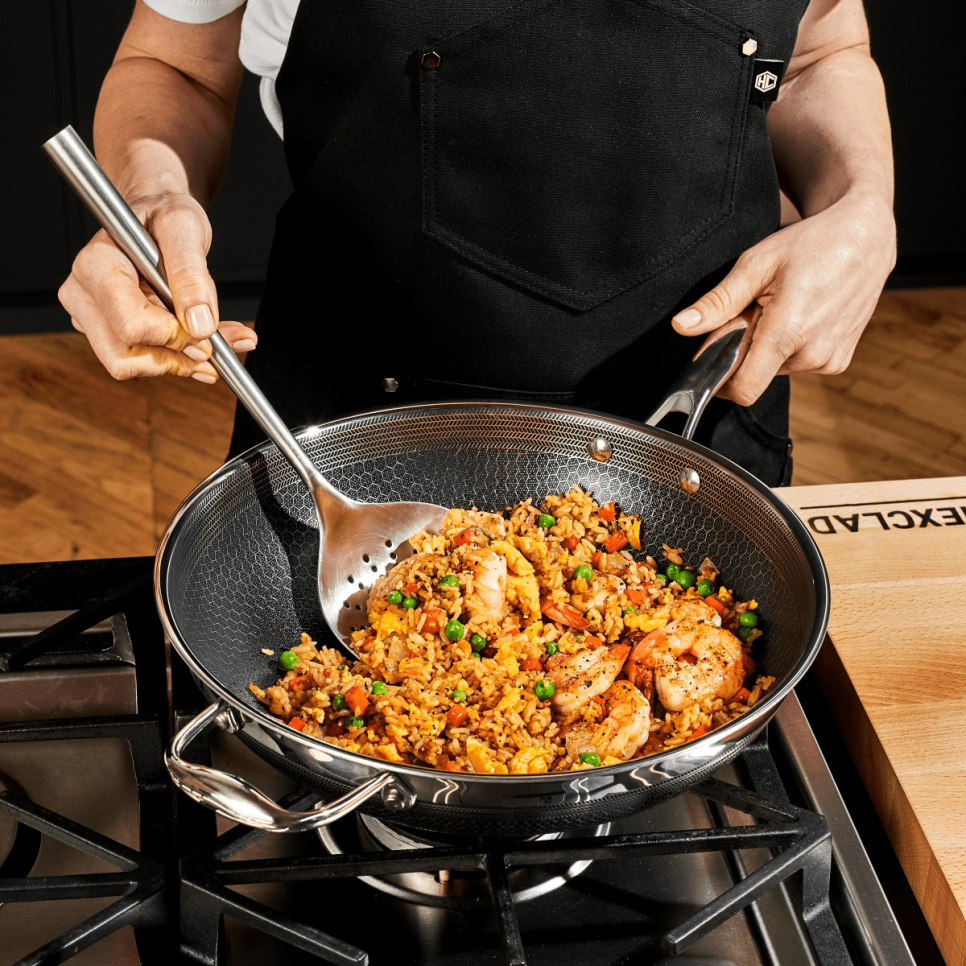 Wok-pannu, tarttumaton, 30 cm - Hexclad