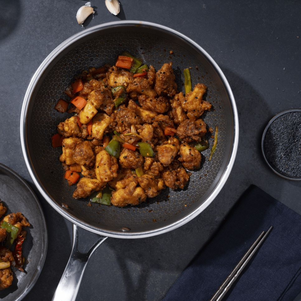 Wok-pannu, tarttumaton, 30 cm - Hexclad