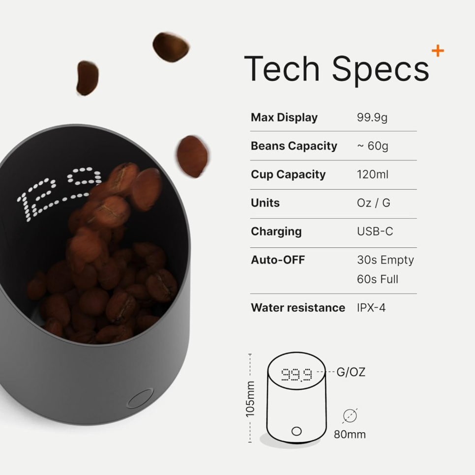 Subminimal SubScale espressovaaka, musta